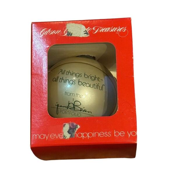 Cardinal Christmas Holiday Ornament Gibson Yuletide Treasures Jean O'Brian READ - Picture 2 of 6